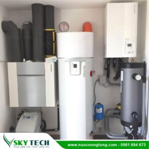 Máy bơm nhiệt Atlantic Calypso Split Inverter 270L đặt sàn đứng