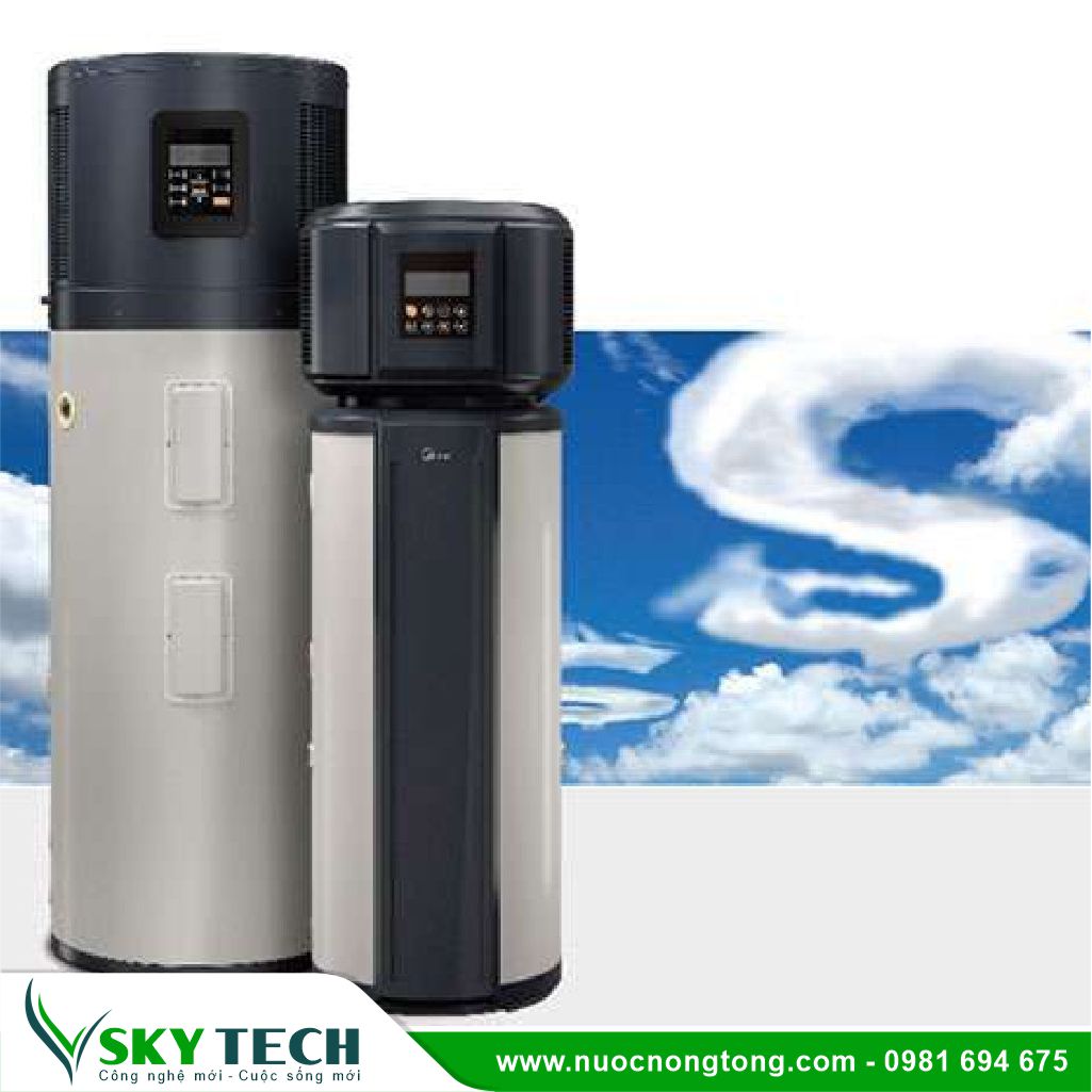 Midea 015 Máy bơm nhiệt Midea All in one RSJ23-300RDN3-B loại 300L