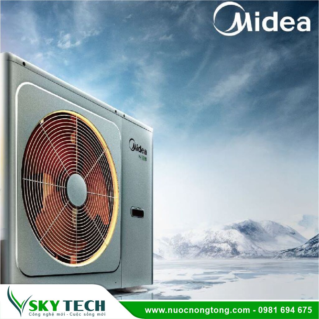 Midea 021 Máy bơm nhiệt Midea Split 2 khối MT-300R26E + MHW-FW3 300L