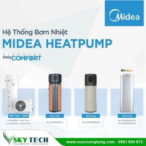 Máy bơm nhiệt All in one Combo Midea RSJ-18/150RDN3-E2 150L