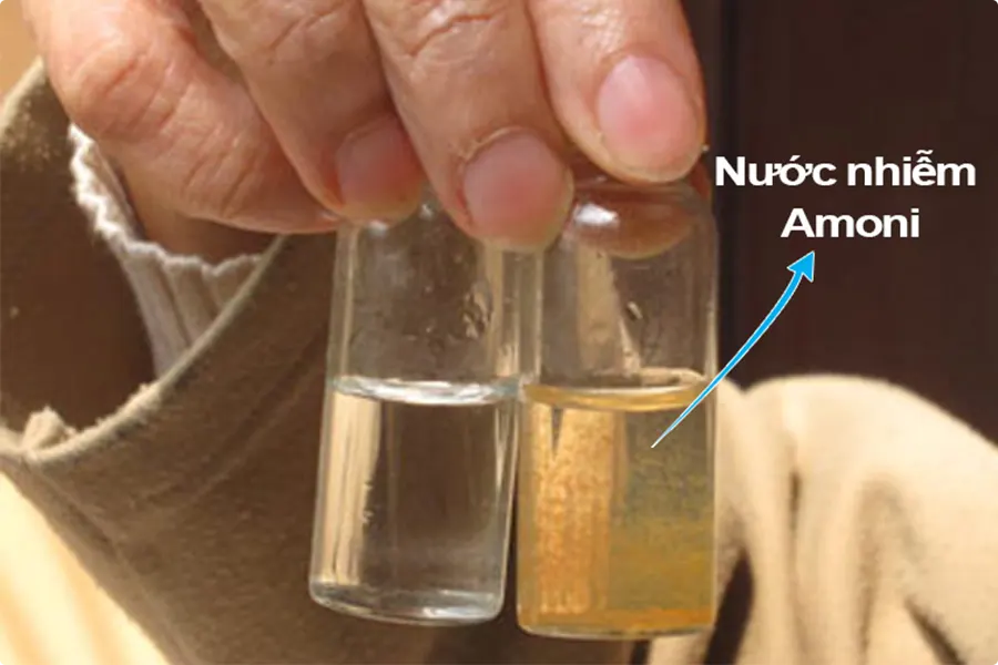 Nước bị nhiễm amoni: Nguyên nhân và cách khắc phục