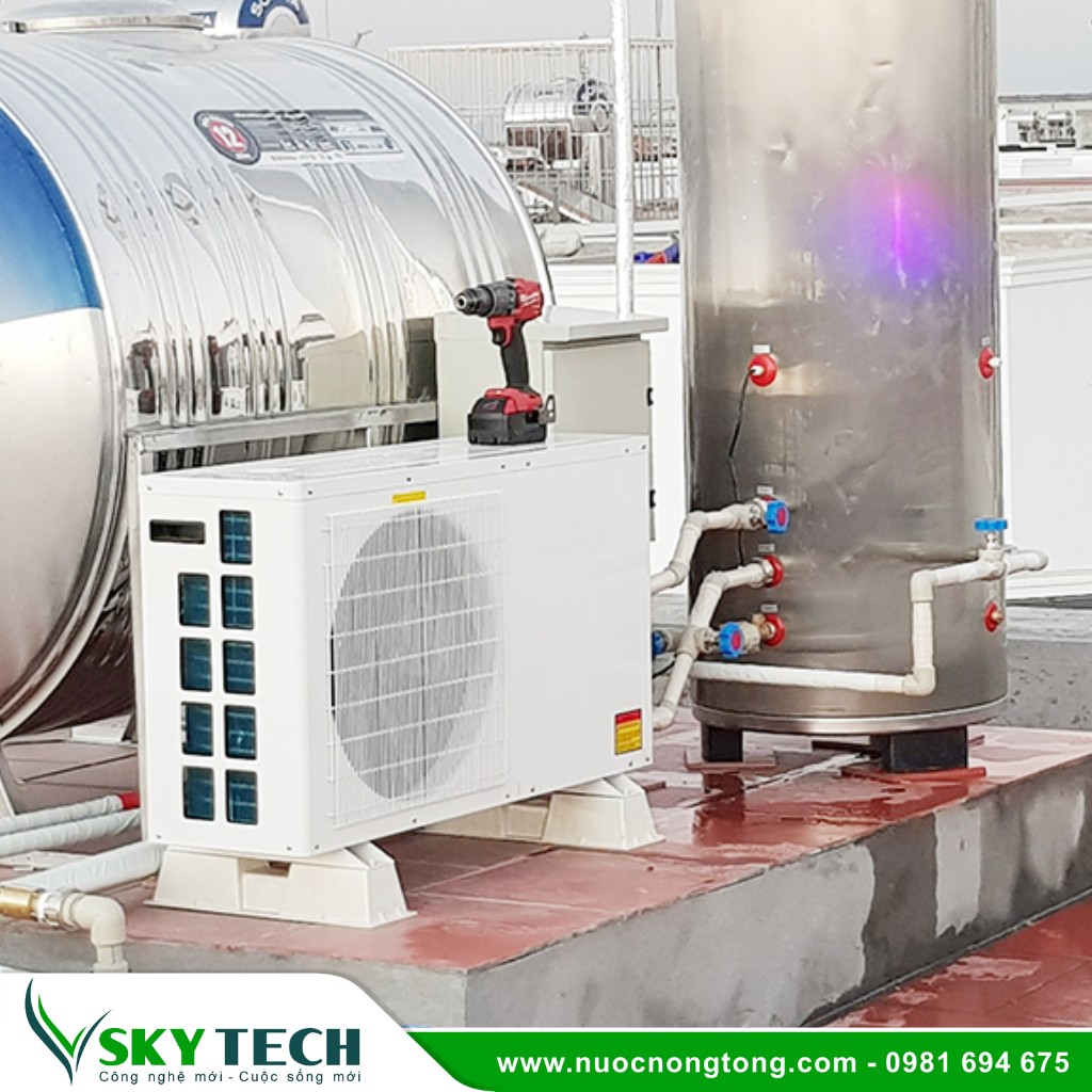 Bom nhiet Heat pump Keangnam (12) Máy nước nóng Heat pump cho gia đình Keangnam 3Hp – 500 Lít