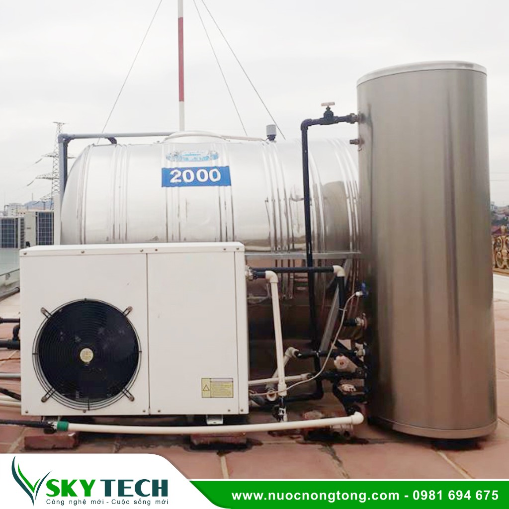 Bom nhiet Heat pump Keangnam (13) Máy nước nóng Heat pump cho gia đình Keangnam 3Hp – 500 Lít