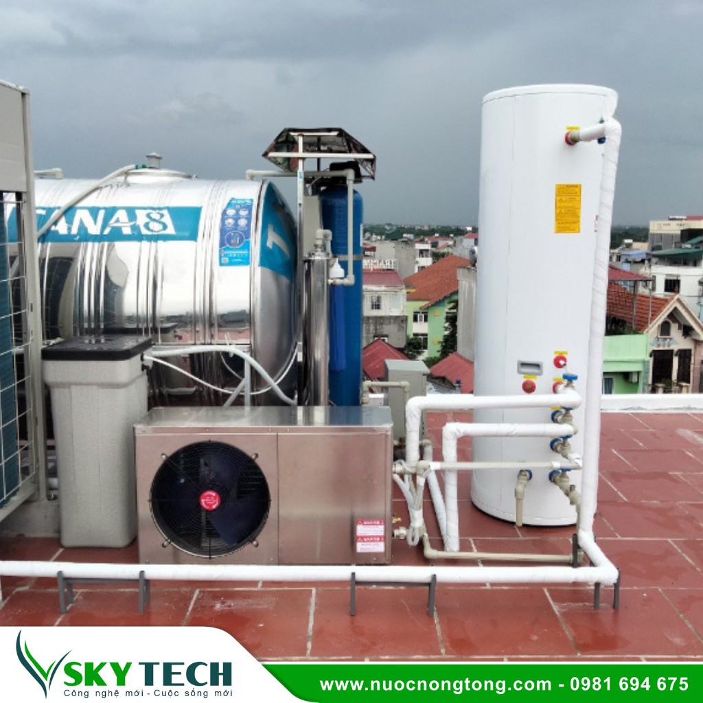 Bom nhiet Heat pump Keangnam (14) Máy nước nóng Heat pump cho gia đình Keangnam 3Hp – 500 Lít