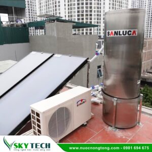 Máy bơm nhiệt kết hợp năng lượng mặt trời tấm đôi