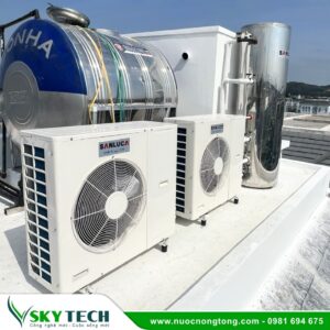 Máy bơm nhiệt kết hợp năng lượng mặt trời tấm đôi