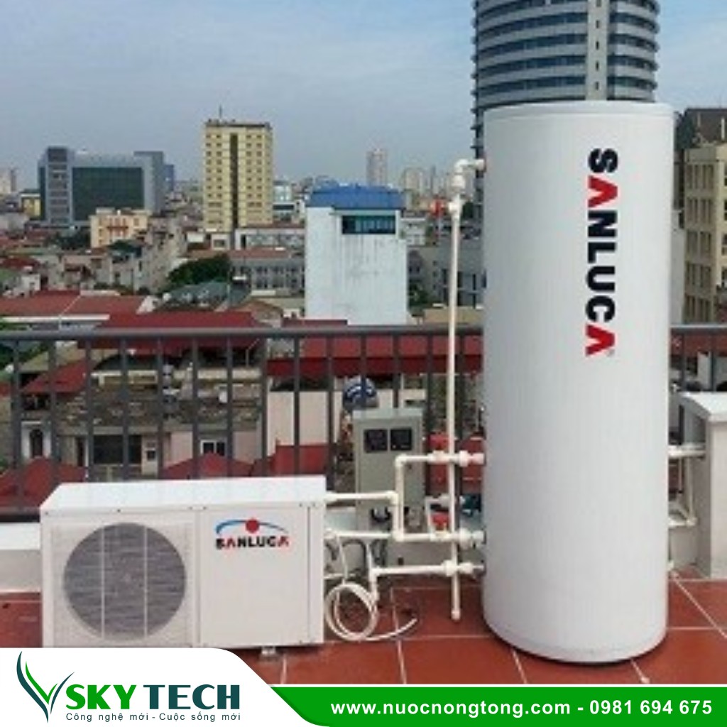 Bom nhiet Sanluca (9) Máy bơm nhiệt Heat pump Sanluca SAH300