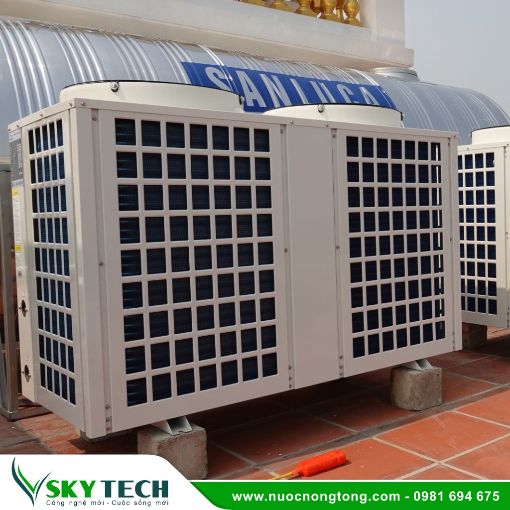 Bom nhiet cho benh vien SKY Tech 001 (2) Máy bơm nhiệt Heat Pump công nghiệp cho bệnh viện KN-320C