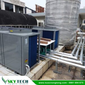 Máy nước nóng trung tâm bơm nhiệt Heatpump cho khách sạn