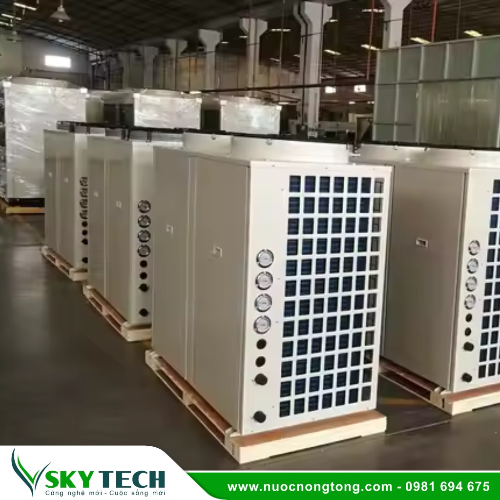 Bom nhiet cho khach san SKY Tech 005 (4) Máy bơm nhiệt công suất lớn SKY 67 cho Khách sạn, Resort