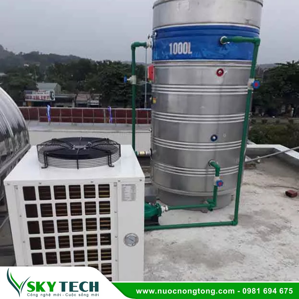 Bom nhiet cho khach san SKY Tech 019 (1) Máy bơm nhiệt công nghiệp Korewin KWH-03S