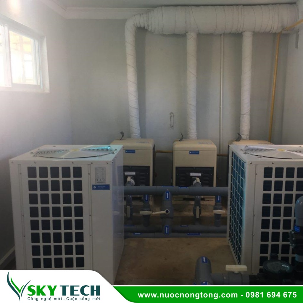 Bom nhiet cho khach san SKY Tech 019 (2) Máy bơm nhiệt công nghiệp Korewin KWH-03S