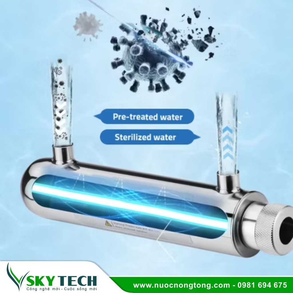 Den UV Diet khuan (2) Thiết bị khử trùng nước trong Hệ thống lọc nước công nghiệp