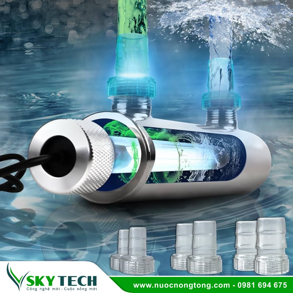 Den UV Diet khuan (4) Thiết bị khử trùng nước trong Hệ thống lọc nước công nghiệp