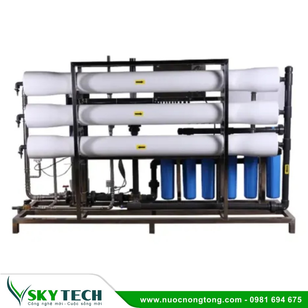Loc nuoc cong nghiep SKY Tech 0003 (1) Hệ thống lọc nước RO công nghiệp 6000l/h