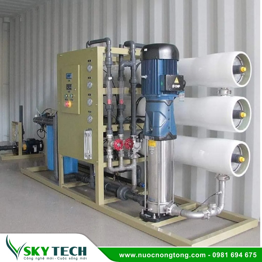 Loc nuoc cong nghiep SKY Tech 0003 (4) Hệ thống lọc nước RO công nghiệp 6000l/h