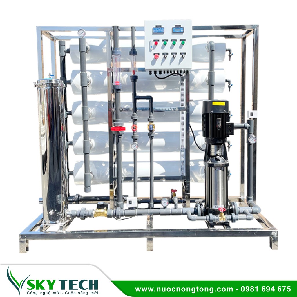 Loc nuoc cong nghiep SKY Tech 0004 (3) Hệ thống lọc nước RO công nghiệp 5000l/h