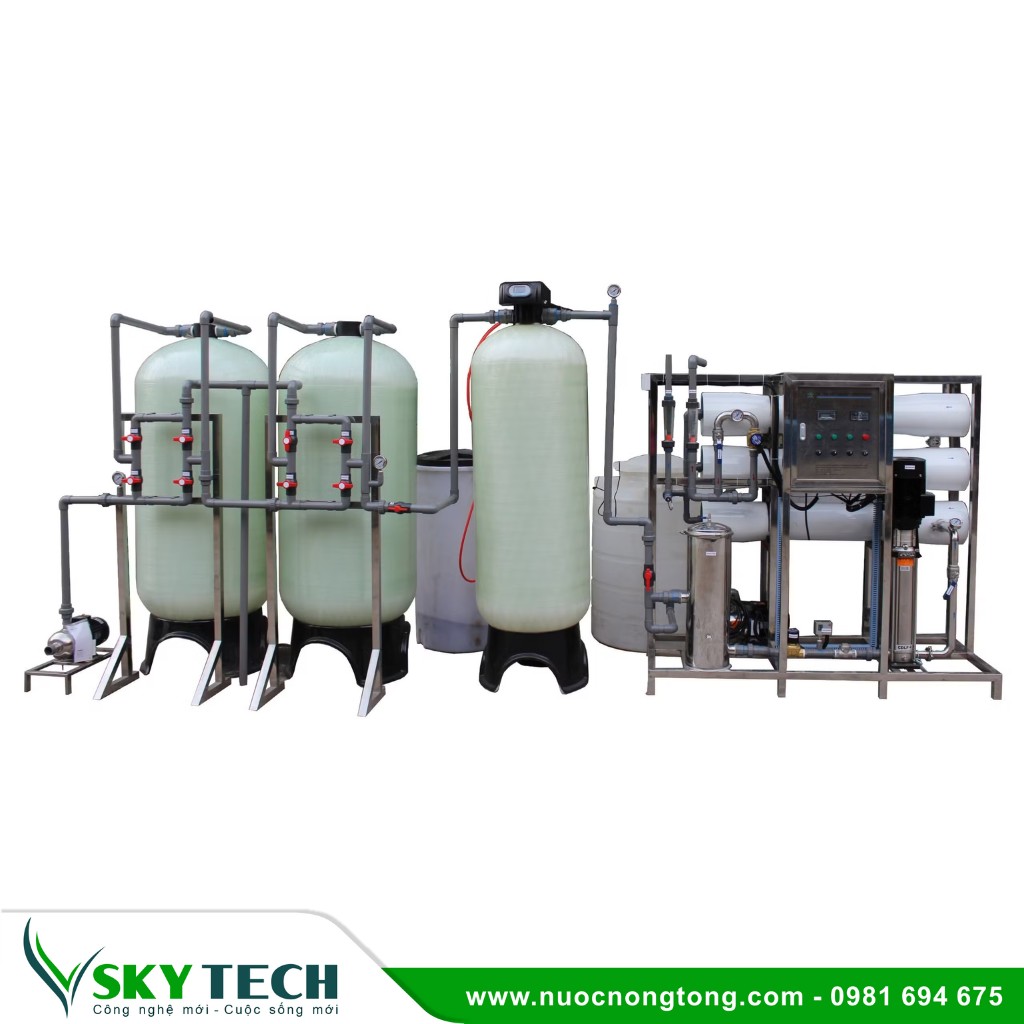Loc nuoc cong nghiep SKY Tech 0005 (2) Hệ thống lọc nước RO công nghiệp 3000l/h