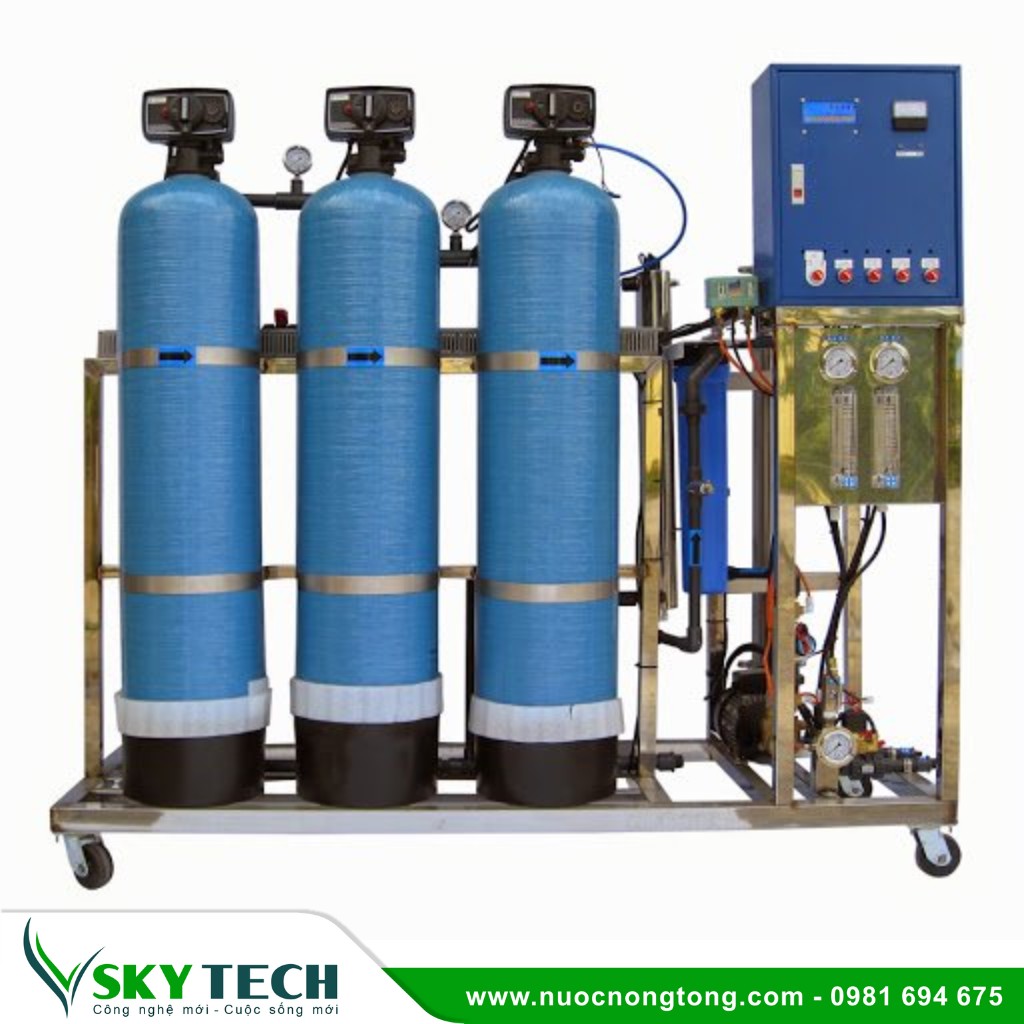 Loc nuoc cong nghiep SKY Tech 0008 (2) Hệ thống lọc nước RO công nghiệp 400l/h