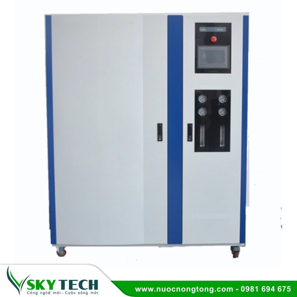 Loc nuoc cong nghiep SKY Tech 0033 (4) Hệ thống lọc nước EDI 500L/h khử khoáng công nghiệp