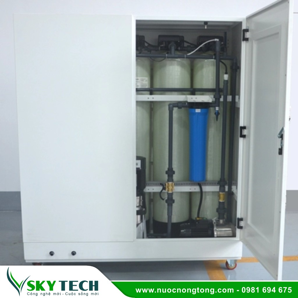 Loc nuoc cong nghiep SKY Tech 0036 (2) Hệ thống lọc nước EDI 500L/h công nghiệp