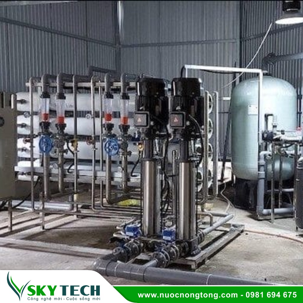 Loc nuoc cong nghiep SKY Tech 0044 (3) Hệ thống RO công nghiệp cho nhà máy xử lý nước sạch