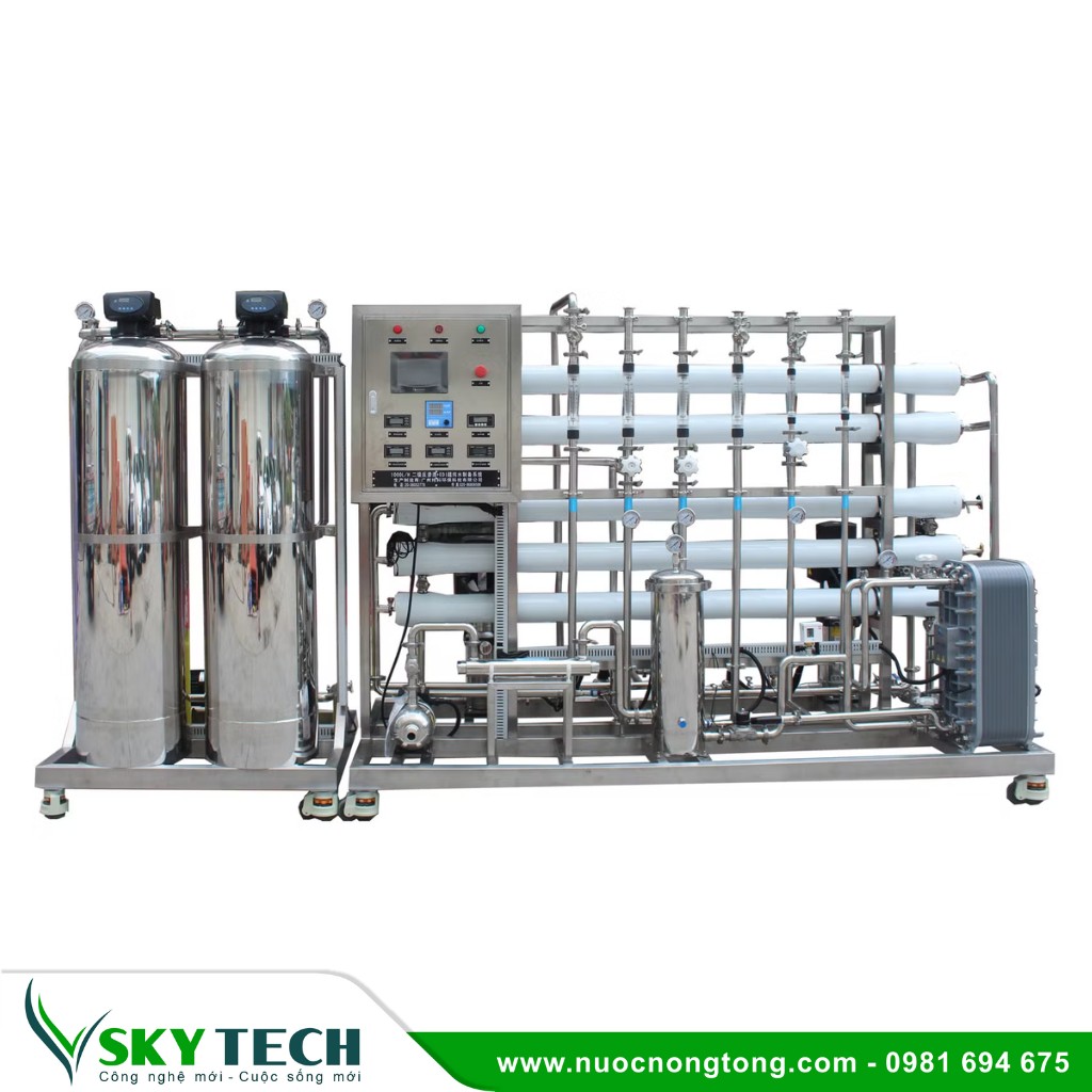 Hệ thống lọc UV/EDI (2000L/h): Xử lý nước giếng khoan