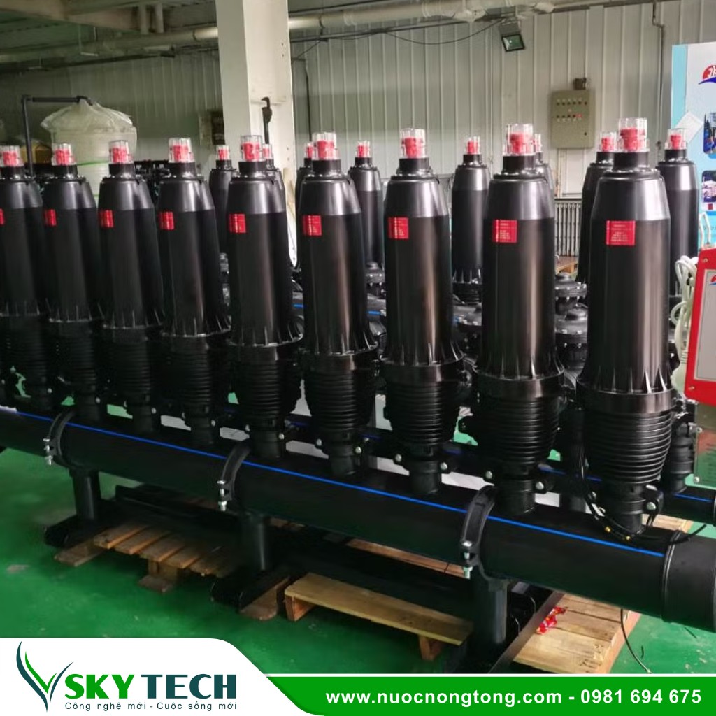 Loc nuoc cong nghiep SKY Tech 0060 (1) Bộ lọc đĩa rửa ngược tự động Jkmatic (20μm -200μm)