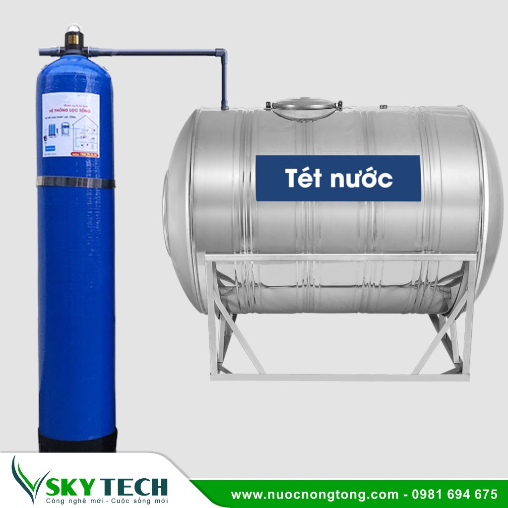 Loc nuoc sinh hoat SKY Tech 0002 (3) Bộ lọc thô 1 cấp cho gia đình tiêu chuẩn