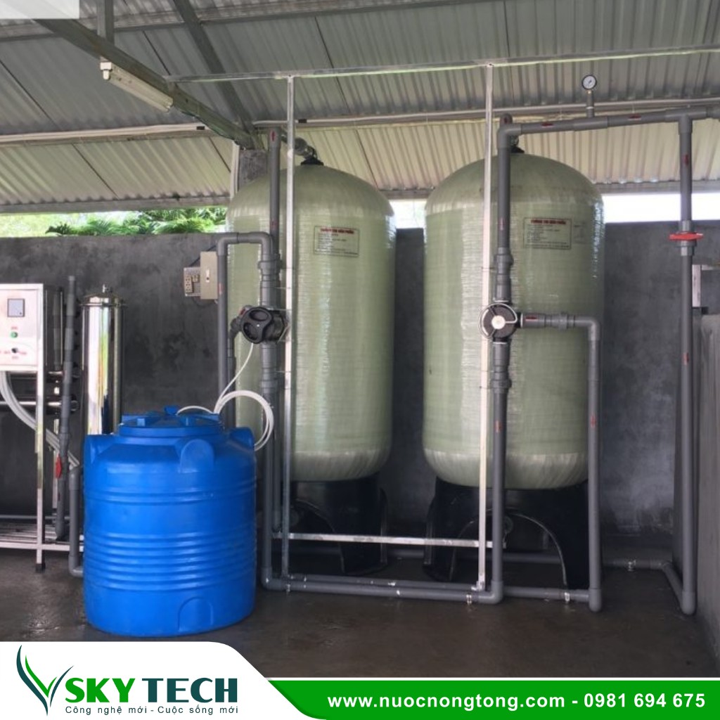 Loc nuoc sinh hoat SKY Tech 0010 (1) Hệ thống xử lý nước giếng khoan 5000L/h: Cấp nước sạch
