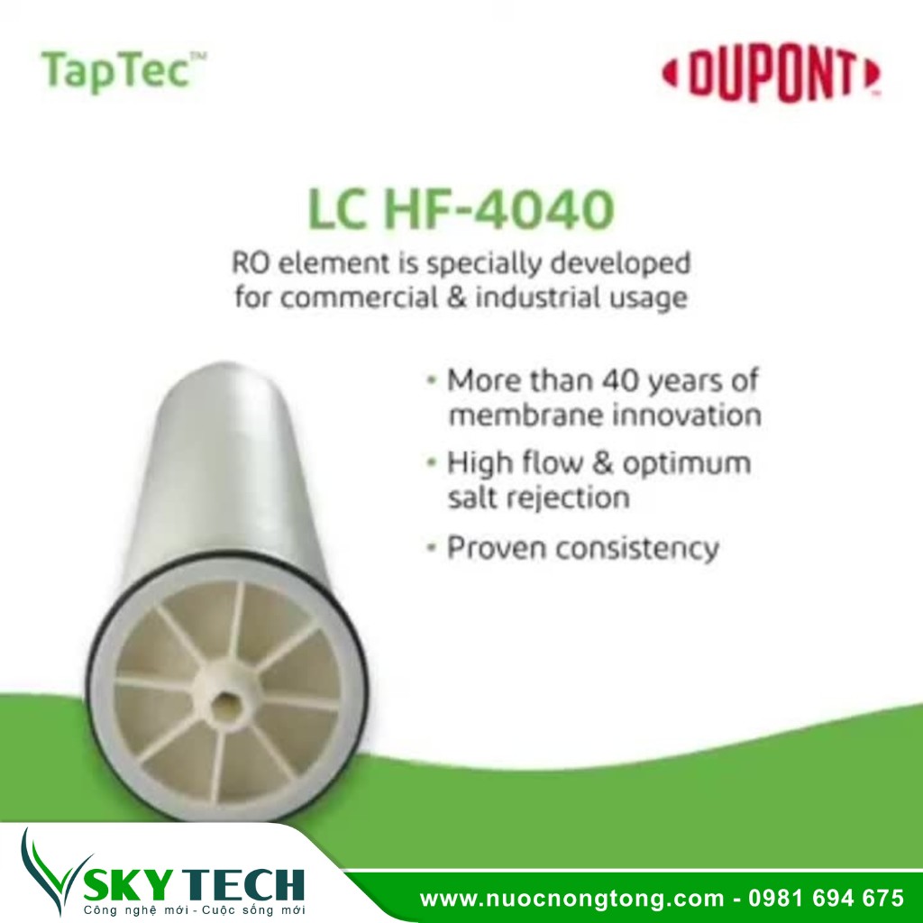 Màng RO Dupont Taptec LC HF-4040 chính Hãng, giá rẻ