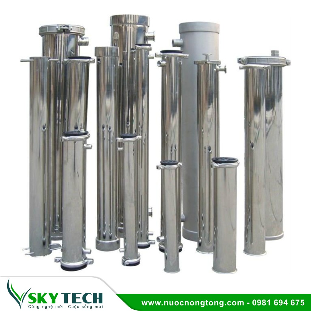 Phu kien loc nuoc SKY Tech 0015 (1) Vỏ màng RO Công nghiệp Inox304 giá rẻ