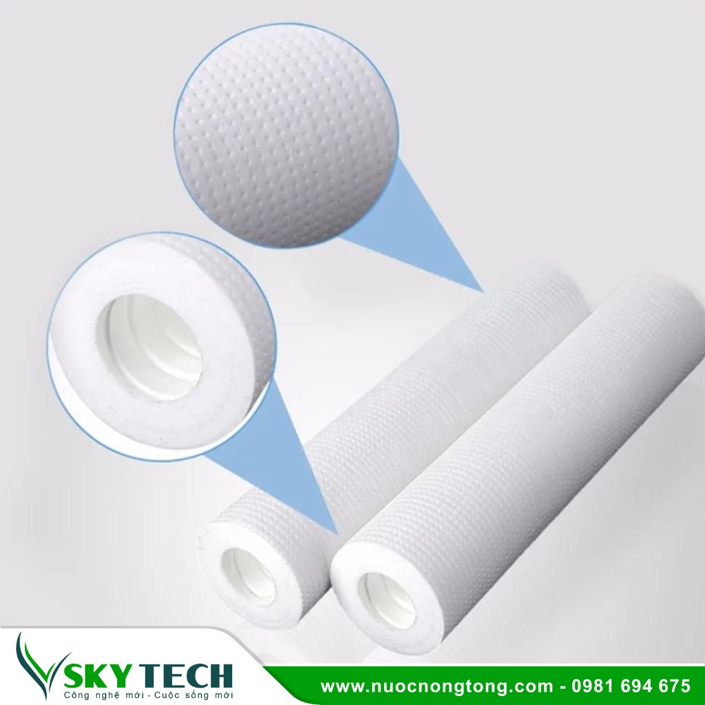 Phu kien loc nuoc SKY Tech 0022 (2) Lõi PP 5.0 micron 20 inch DOE: Giải pháp lọc thô hiệu quả