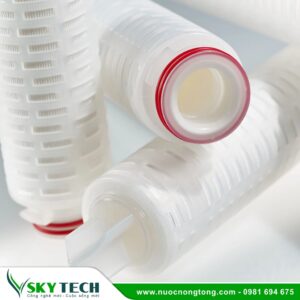 Lõi lọc giấy xếp 0.2micro 20 inch 226/Fin, Silicone O-rings