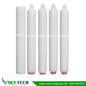 Lõi lọc giấy xếp 0.2micro 20 inch 226/Fin, Silicone O-rings