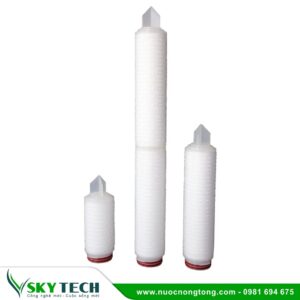 Lõi lọc giấy xếp 0.2micro 20 inch 226/Fin, Silicone O-rings