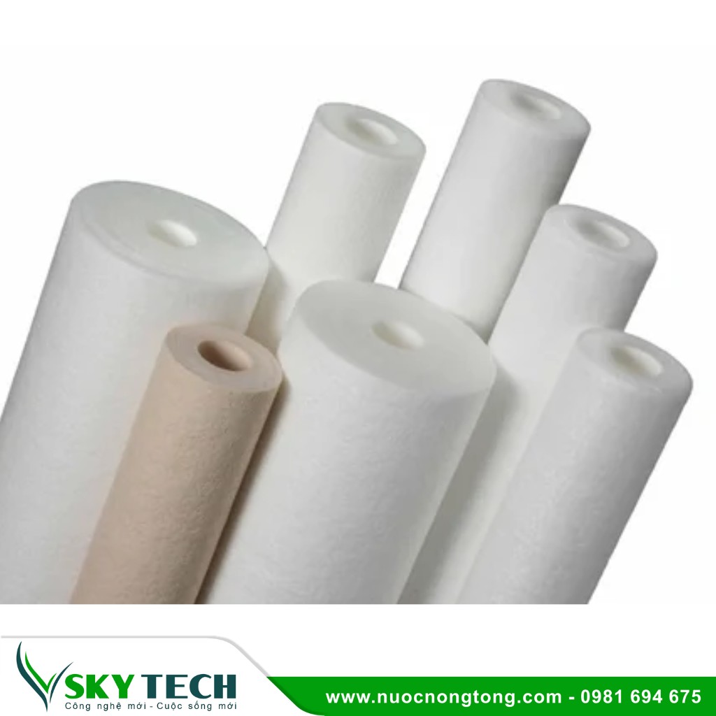 Phu kien loc nuoc SKY Tech 0033 (3) Lõi lọc PP 20 inch 10micron sợi bông nén
