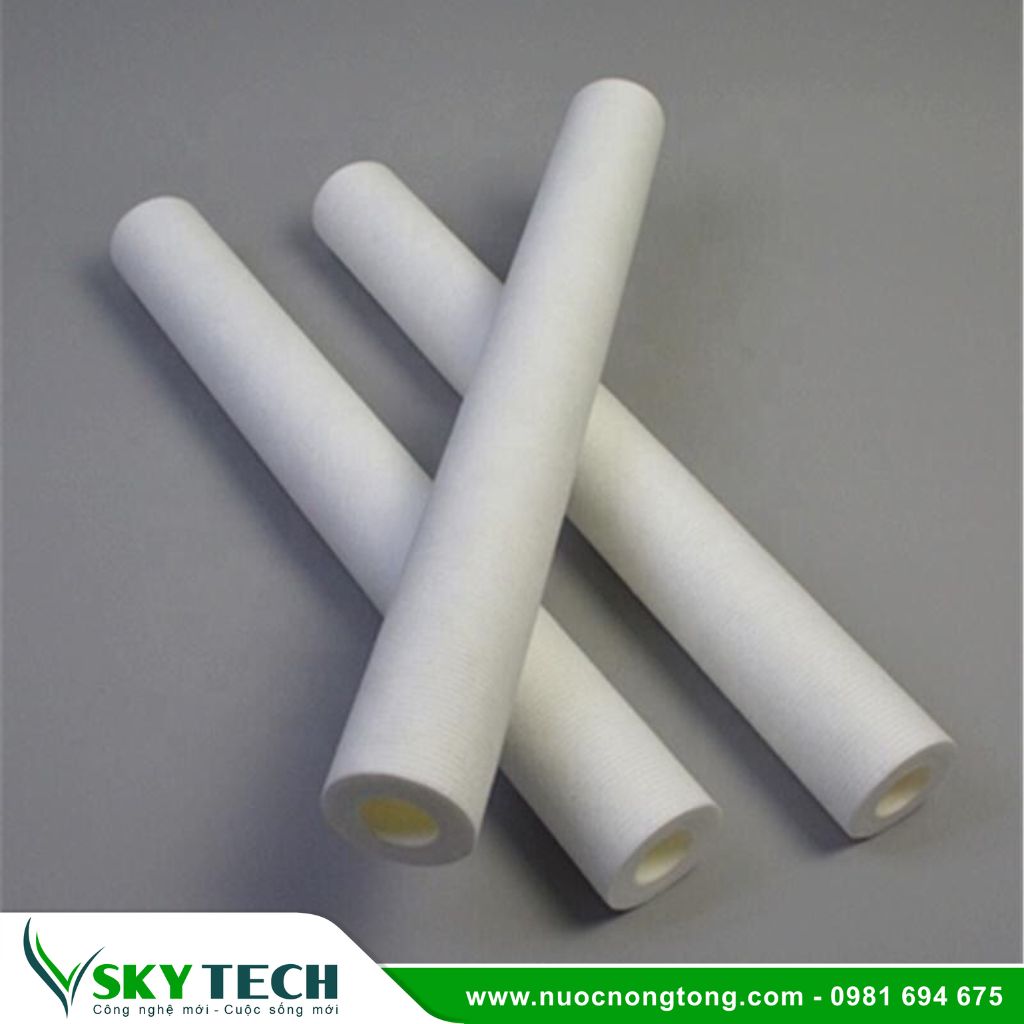 Phu kien loc nuoc SKY Tech 0039 (3) Lõi lọc tinh 20 inch -0,1 µm 20″ 0.1mc sợi bông PP