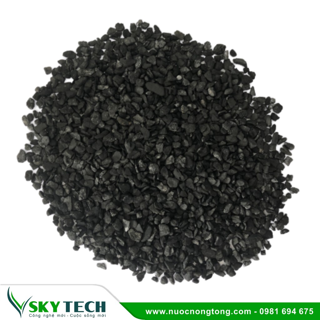 Vat lieu loc nuoc SKY Tech 0004 (3) Than hoạt tính Modi Ấn Độ: Loại bỏ các chất ô nhiễm trong nước