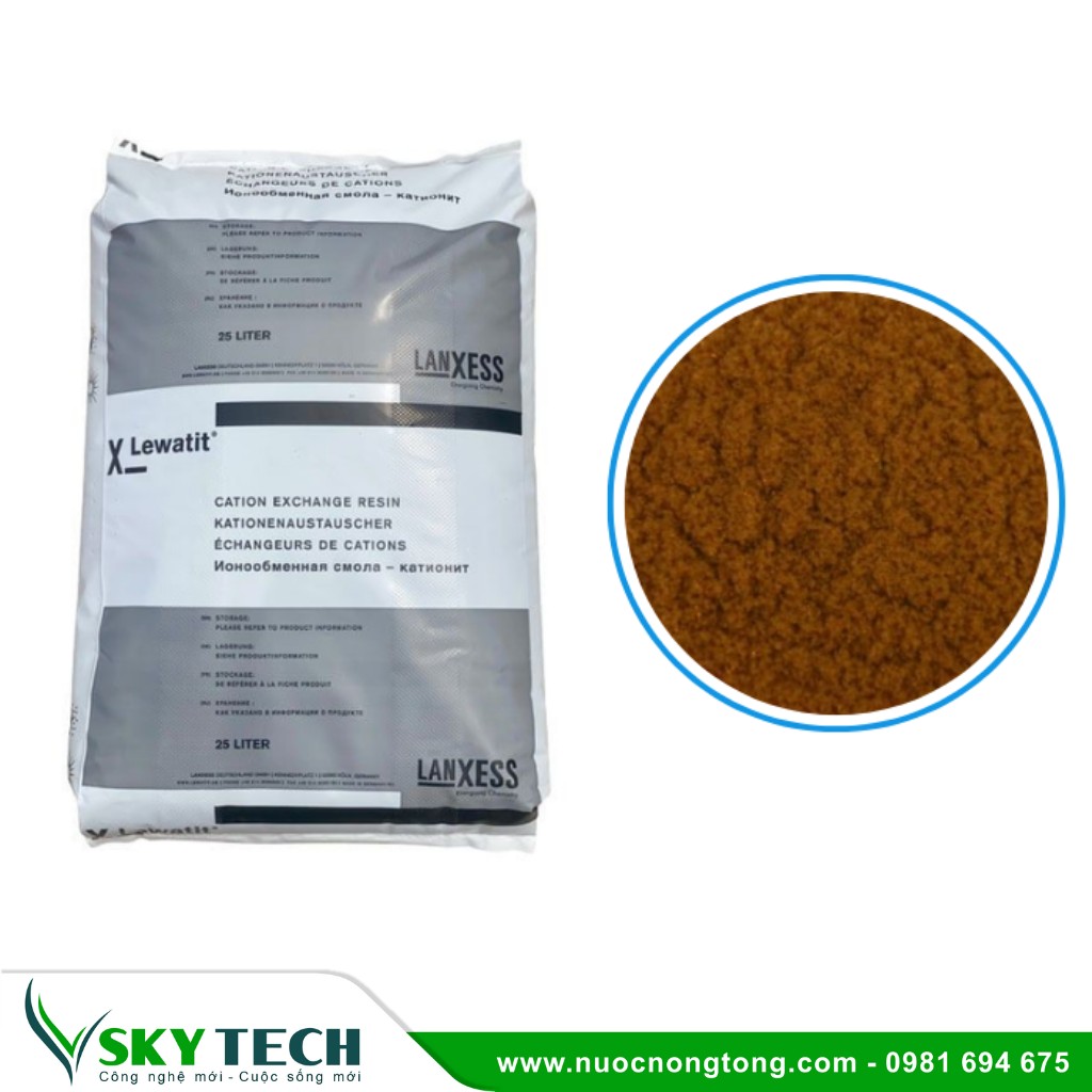 Vat lieu loc nuoc SKY Tech 0016 (3) Hạt cation Lanxess S1567: Xử lý và làm mềm nước