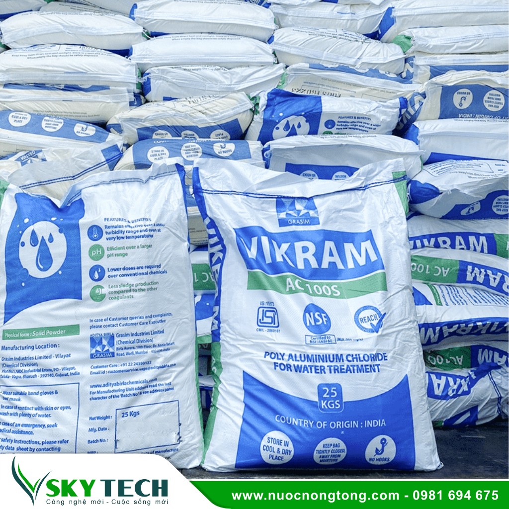 Vat lieu loc nuoc SKY Tech 0030 (2) Hóa chất PAC 28%: Giải pháp xử lý nước hiệu quả