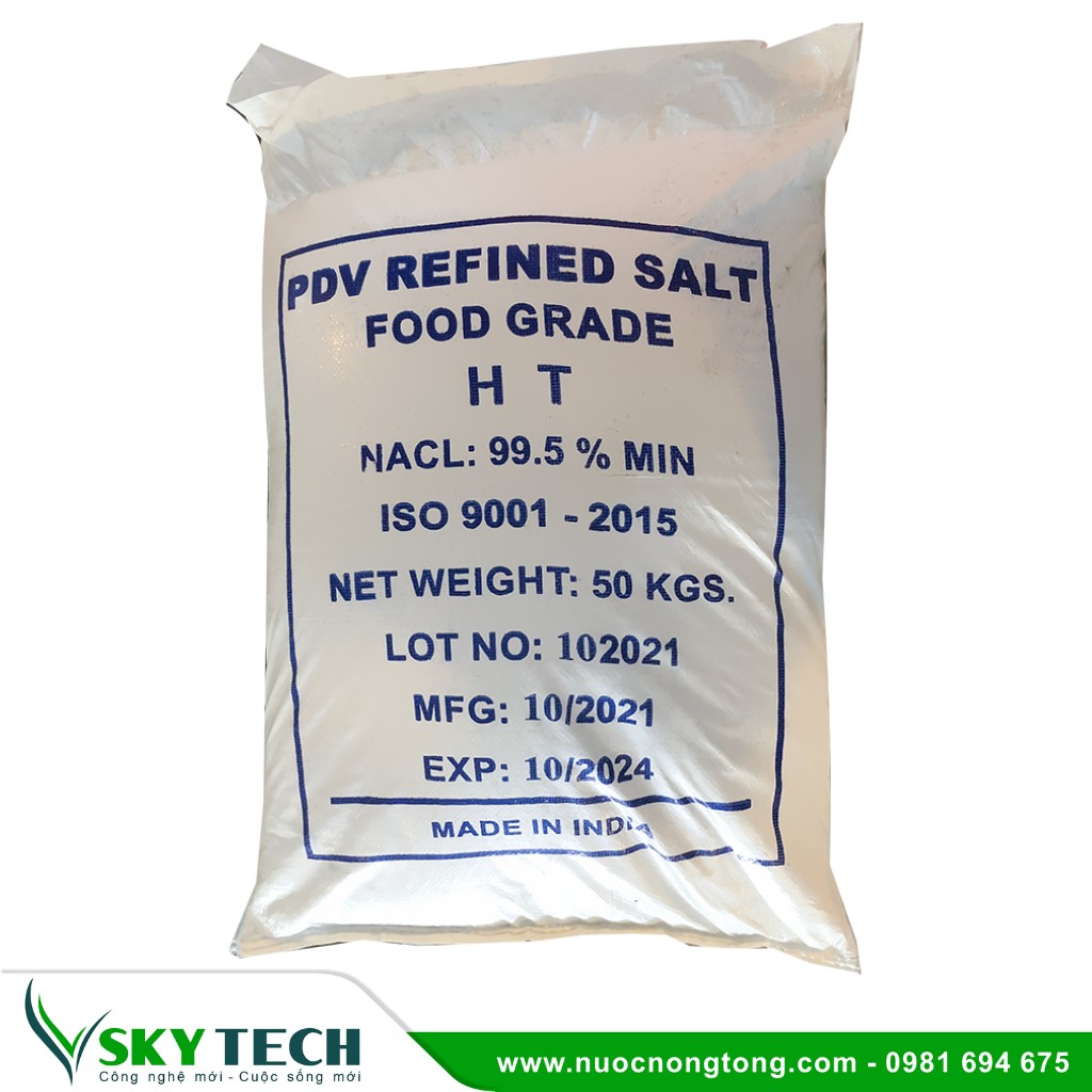 Vat lieu loc nuoc SKY Tech 0032 (3) Muối tinh khiết Ấn Độ lọc nước dạng bột (Bao 50kg)