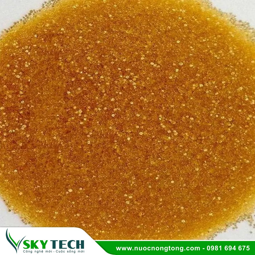 Vat lieu loc nuoc SKY Tech 0047 (1) Hạt nhựa trao đổi Resin Techlite làm mềm nước giá rẻ