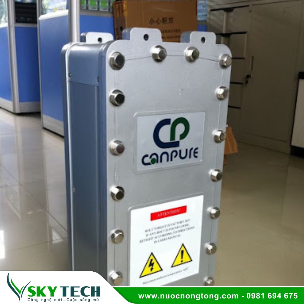 Vat tu phu kien loc nuoc SKY Tech 005 (4) Thiết bị lọc nước EDI công suất 5000L/H Canpure (CP5800S)