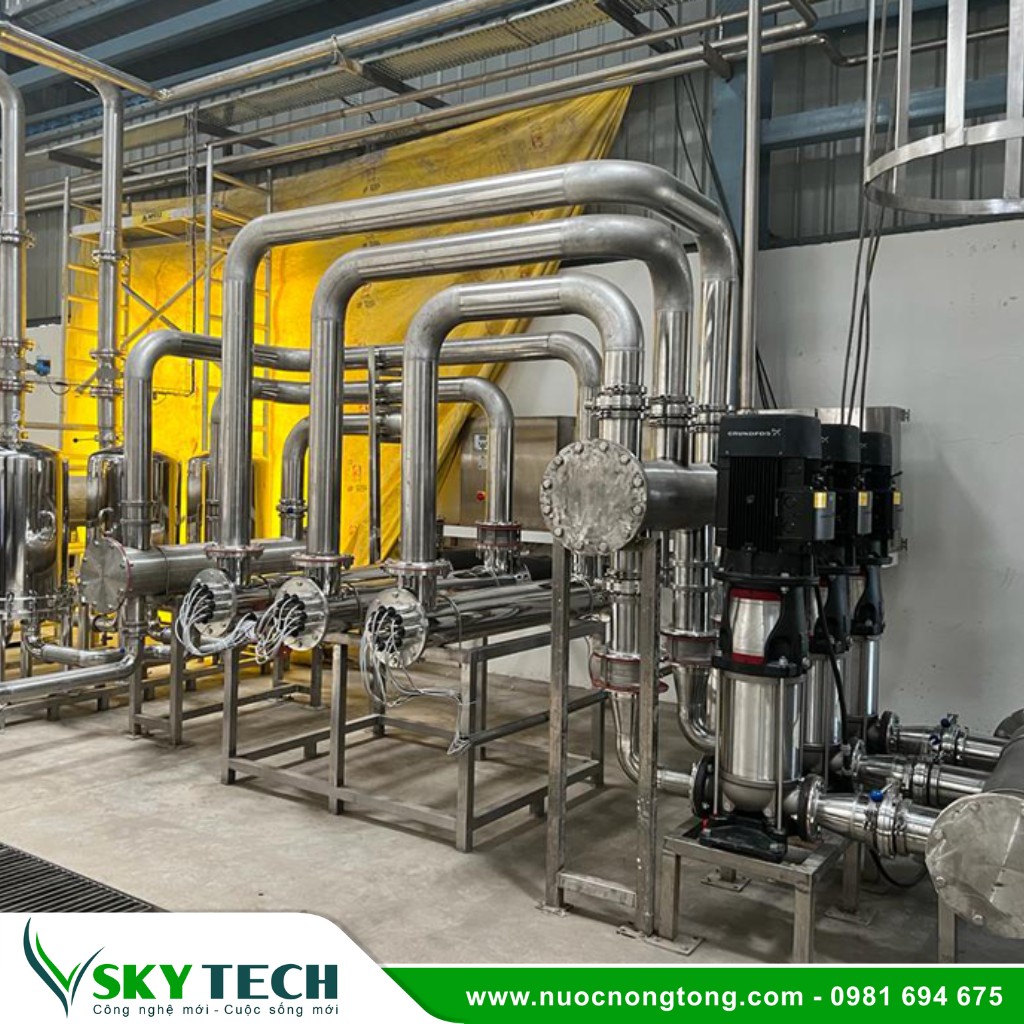 Vat tu phu kien loc nuoc SKY Tech 020 (2) Bộ đèn UV diệt khuẩn nước SS 440W 96GPM lưu lượng 22m3/h