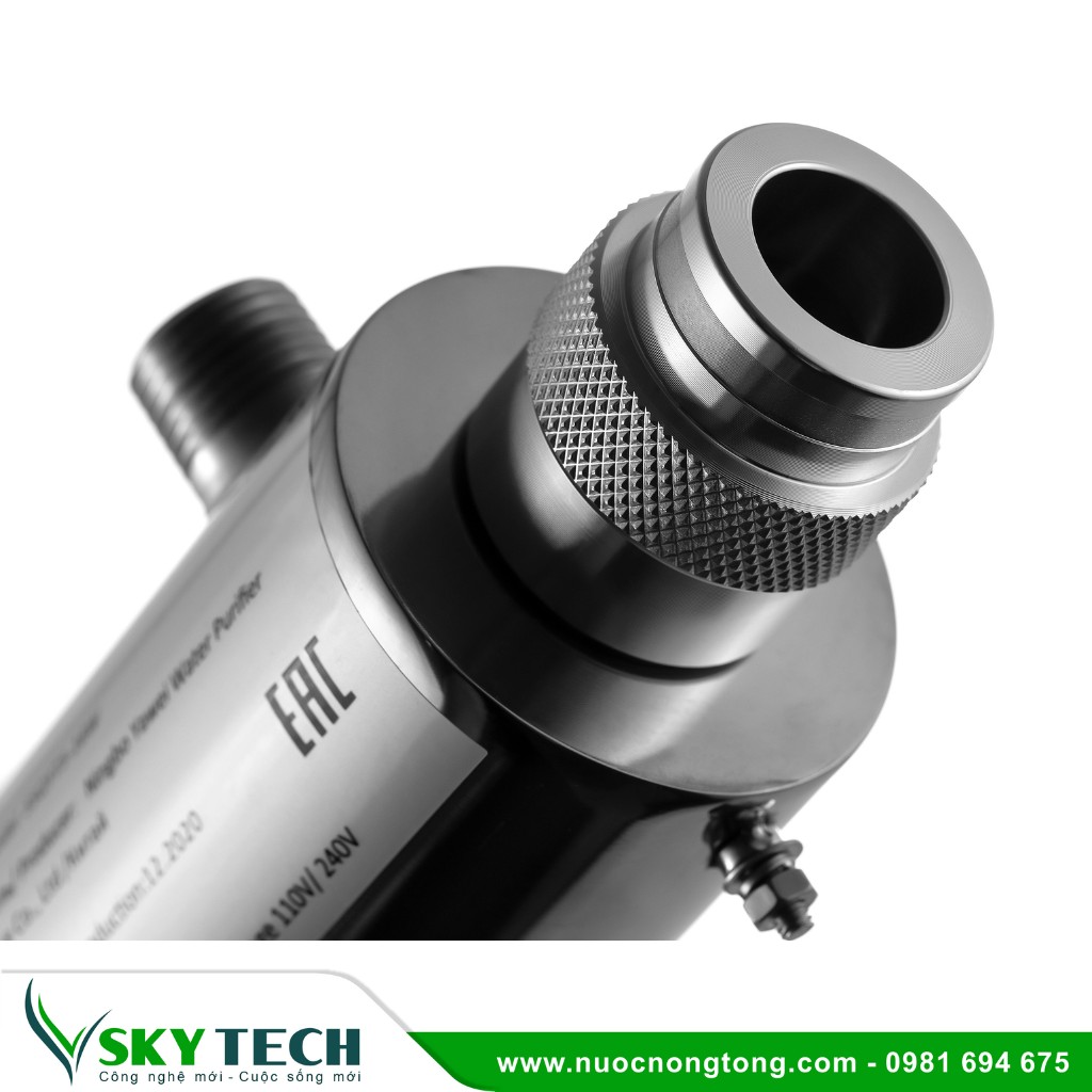 Vat tu phu kien loc nuoc SKY Tech 023 (2) Bộ đèn UV diệt khuẩn nước SSQYT5-16W lưu lượng 0,4m3/h