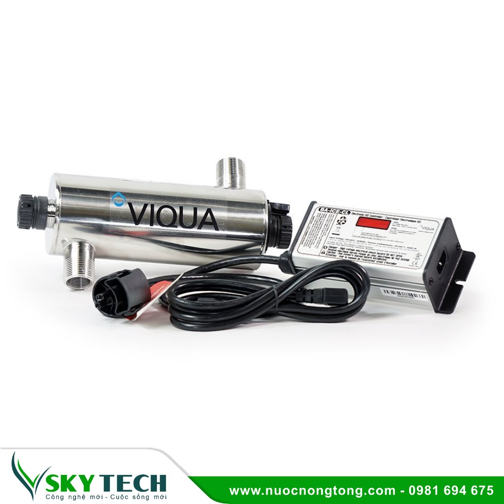 Vat tu phu kien loc nuoc SKY Tech 025 (3) Bộ đèn UV diệt khuẩn nước Viqua Canada VH150 (2,7m3/h)
