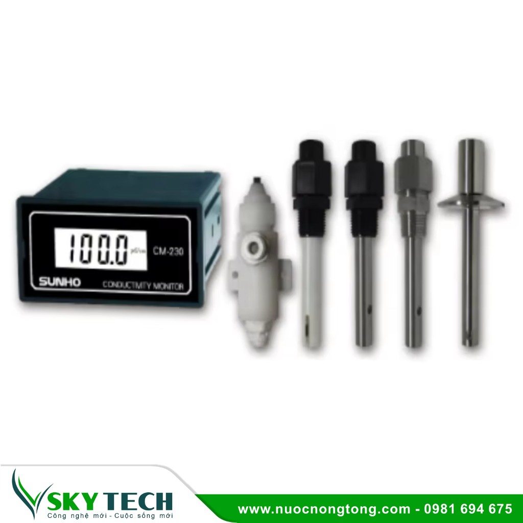 Vat tu phu kien loc nuoc SKY Tech 033 (4) Đồng hồ đo Độ dẫn điện Sunho – CM230 chính hãng