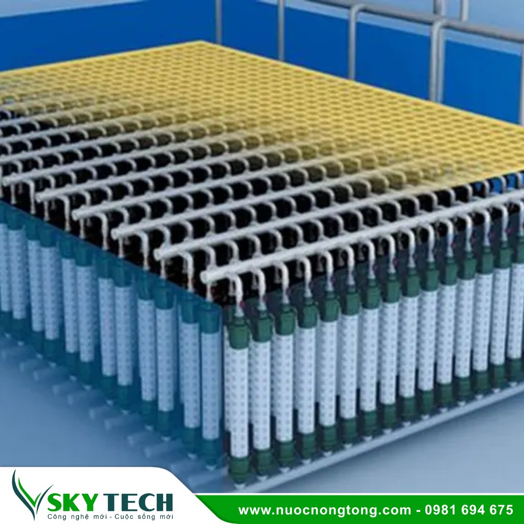 Xu ly nuoc thai SKY Tech 0007 (1) Hệ thống xử lý nước thải MBR: Loại bỏ tạp chất trong nước thải