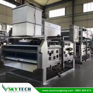 Hệ thống bộ lọc băng ép phân loại nước bùn
